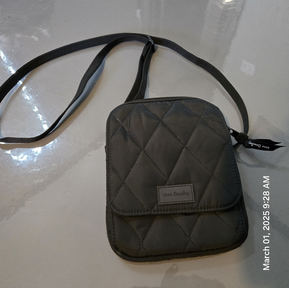Vera Bradley Black Quilted Crossbody Bag